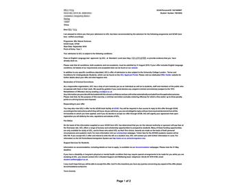 2019offer：恭喜吳同學(xué)獲得倫敦大學(xué)學(xué)院自然科學(xué)專業(yè)本科通知書(shū)
