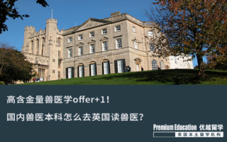 【本科申請】高含金量獸醫(yī)學offer+1!國內獸醫(yī)本科怎么去英國讀獸醫(yī)?